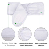 3pcs Women Soft Toweling Headbands Adjustable Sports Hairband Yoga Spa Bath Shower Wash Face Make Up Skincare Wide Head Band