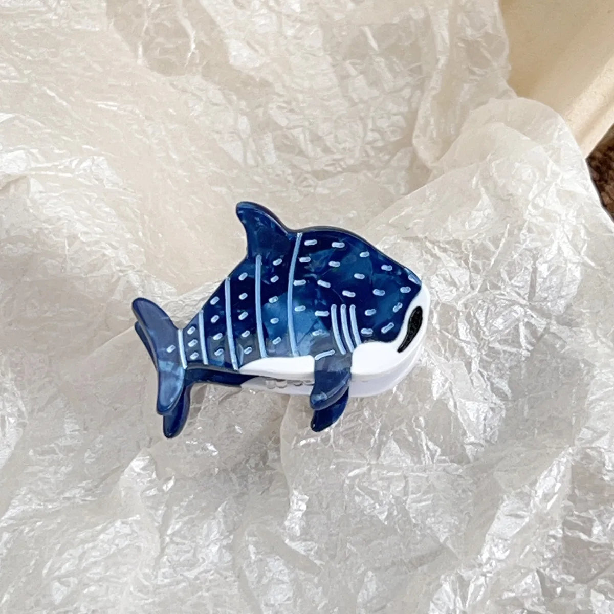 Muweordy Blue Whale Hair Claw Acetate Hair Clips For Women Popular Hair Catches Animal Hair Clip Cute Sea Creature Claw Clips