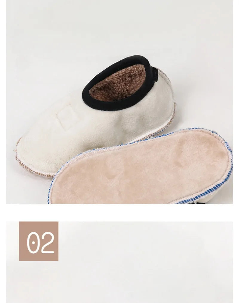 Autumn Winter Baby Slippers Toddler Plush Floor Sock Shoes Boy Girl Children Soft Anti-slip Walking Shoes Indoor Home Kids Shoes