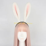 49MF Lovely Bunny Ear Hair Hoop Hair Holder Live Broadcasting Spring Cosplay Party Headwear for Teens Woman