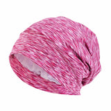 Women Men Sleeping Hat Baggy Beanie Satin Lined Night Unisex Sleep Cap Hair Care Bonnet Hair Loss Nightcap Pullover Hat Headwear