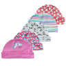 New Born Baby Boy Hats 3/5Pieces Cotton Baby Girls Hats Cartoon 0-6Months Unisex Soft Solid Color Infant Accessories