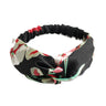 Fashion Headband Non Slip Bohemian Women Headwrap Vintage Cross Elastic Turban Headwear Print Yoga Hair Band Wide Hairband