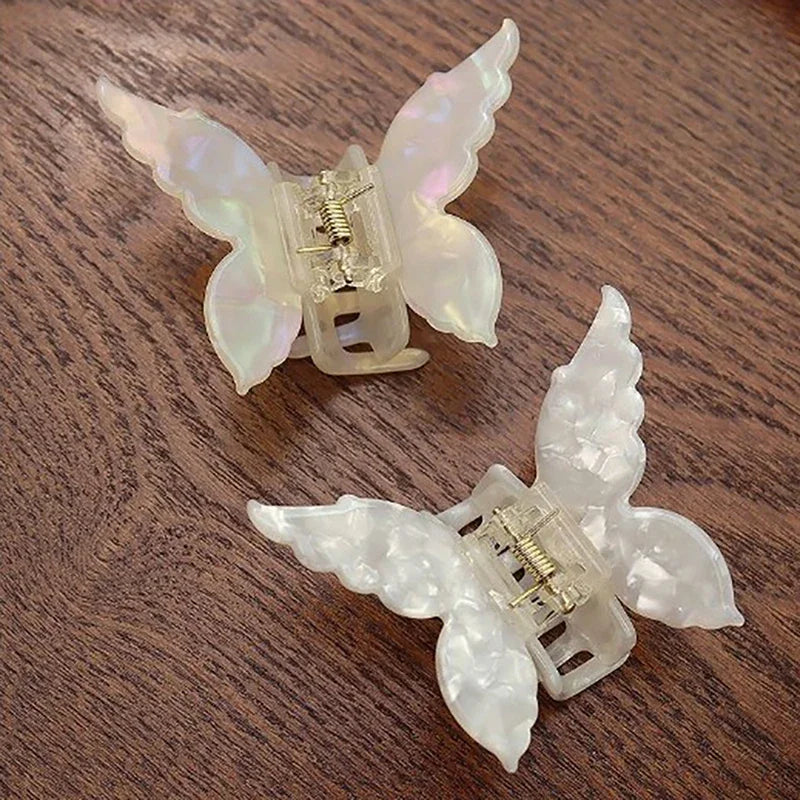 Retro Butterfly Hair Clips Back Of The Head Hair Claws Sweet Coiled Hairpin Women Lady Girl Headwear Hair Styling Tools