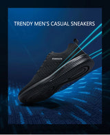 Men Running Sneakers Lightweight Athletic Shoes Classical Mesh Breathable Lace-up Outdoor Walking Shoes Male Tennis Shoes