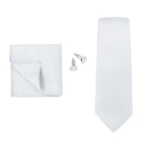 Corbata de marca de moda hecha a mano, sólida, con pañuelo y gemelos, para hombre, corbata, traje, camisa, accesorios de boda, regalos para hombre.
