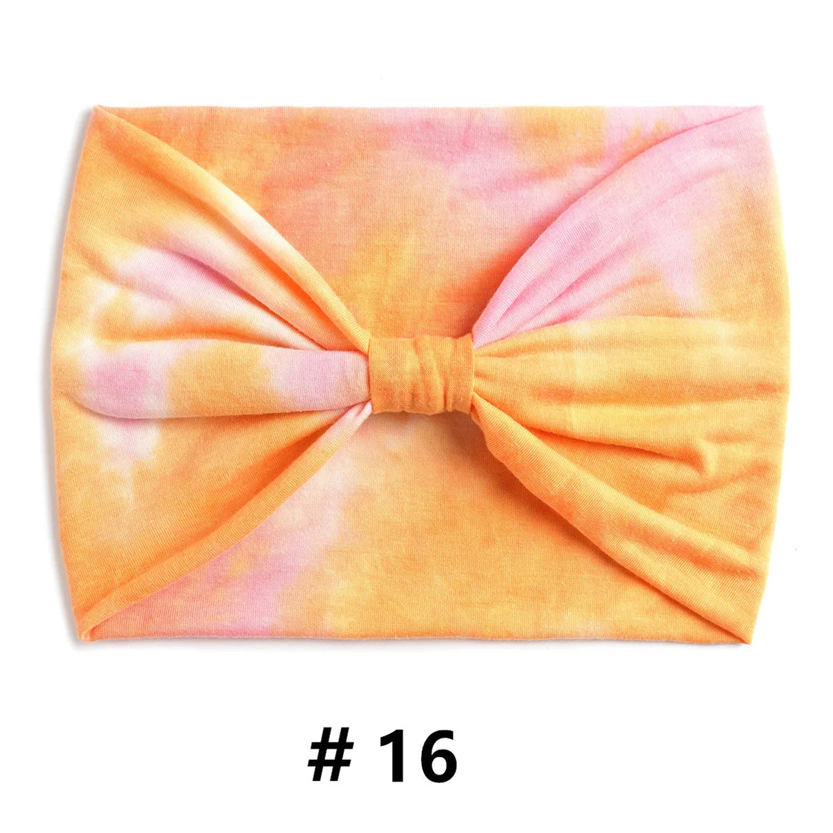 Tie Dye Headbands for Women Wide Turban Headwrap Knotted Vintage Hairbands Cotton Bandanas Bandage Headscarf Hair Accessories