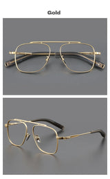 Titanium Double Beam Men's Glasses Frame Fashion Light Luxury Women's Glasses Frame Retro Optical Prescription Glasses Fram 105
