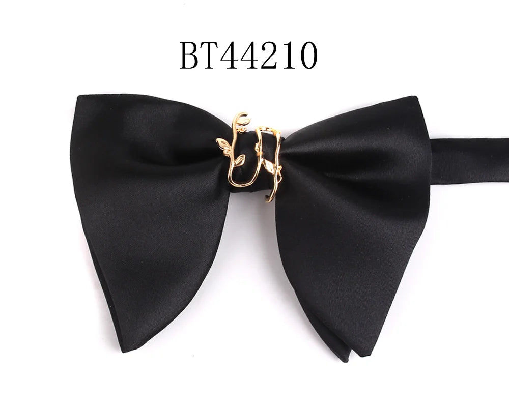 New Wedding Bowtie Casual Solid Bow tie For Men Women Adult Bow Ties Cravats Male Over Size Bow knot For Party Black Men Bowties