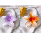 2Pcs Flower Hair Claw Clips for Women Gradient Large Claw Clips for Thick Hair Girls No-slip Hairpins Women Hair Accessories
