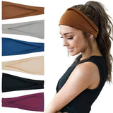 Classic Non Slip Headbands Fashion Workout Yoga Exercise Hair Sweat Wicking Summer Hair Accessories Elastic Bands For Men Women