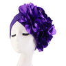 New Woman Muslim Hijab Caps With Big Flower Turban Bonnet Islamic Wrap Head Inner Cap for Hijabs Trendy Headdress