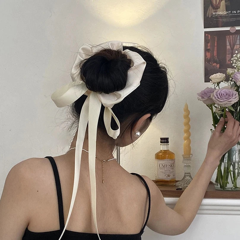 AWAYTR Tassel Elasticity Hair Band Scrunchies Hair Accessories Hair Bands Ties Elastics Ponytail Holders for Women Girls