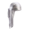 Unisex Silky Long Tail Durag Pirate Hat Turban Fashion Headwraps Cap Bandana Women Men Headwear Caps Hijab Hair Accessories  ﻿