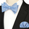 EASTEPIC Striped Bow Tie for Men Hanky Set Plaid Accessory Paisley Neckwear Floral Design Polka Dot Pure Black Evening Party