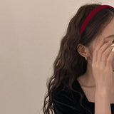 2pc European and American Red Black Velvet Headband Women Girls Hair Bands Elegant Hairband for Holiday Party Hair Accessories