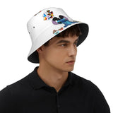 Unisex Kawaii Bucket Hats Funny Stitch Cartoon Accessories Bob Hat For Beach Headwear Lightweight