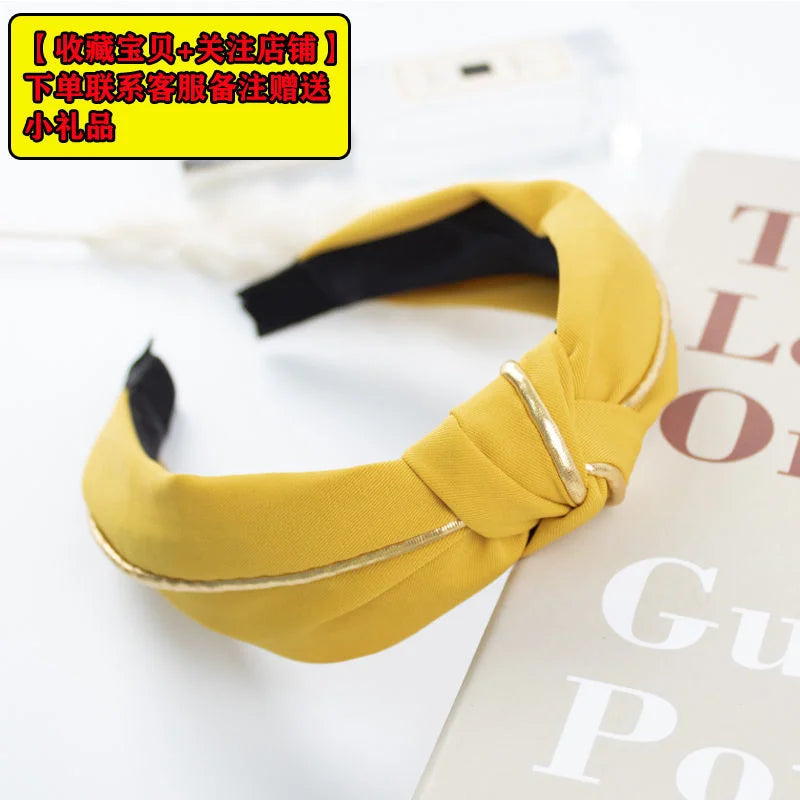 New Flower Headbands For Women Hair Hoop Knot Turban Headband Elastic Hairband Hair Accessories for Girls No Slip Stay