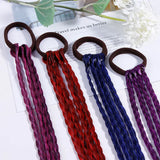 New Girls Colorful Wigs Ponytail Headbands Rubber Bands Beauty Hair Bands Headwear Kids Hair Accessories Head Band Hair Ornament