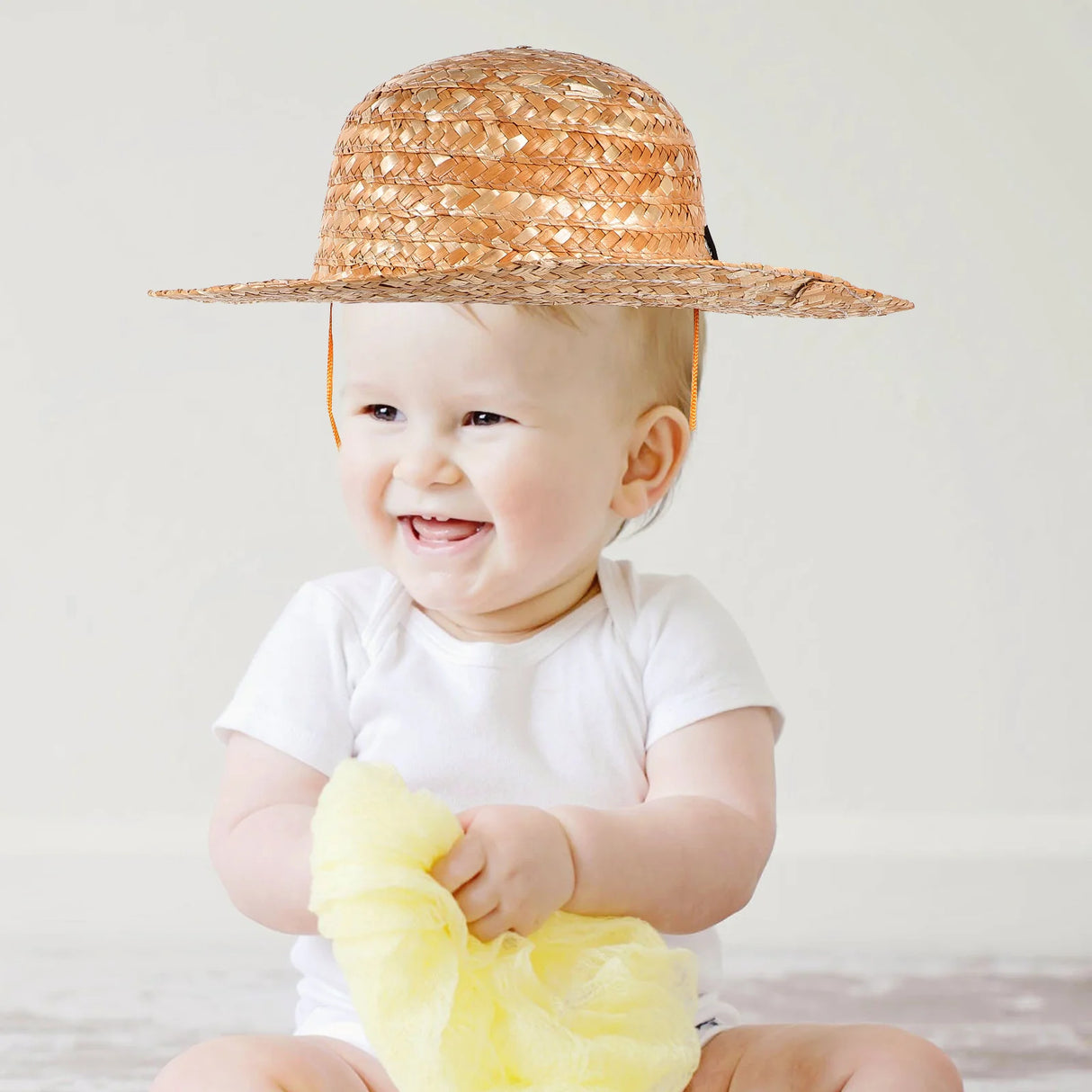 Girl Children's Straw Hat Seaside Hats Beach for Girls Summer Caps Farmer Costume
