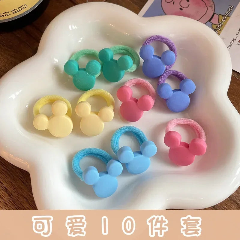 10pc Kids Girls Elastic Hair Bands Baby Hair Tie Rope Strap Rubber Bands Elastics Girls Tie Braids Hair Accessories