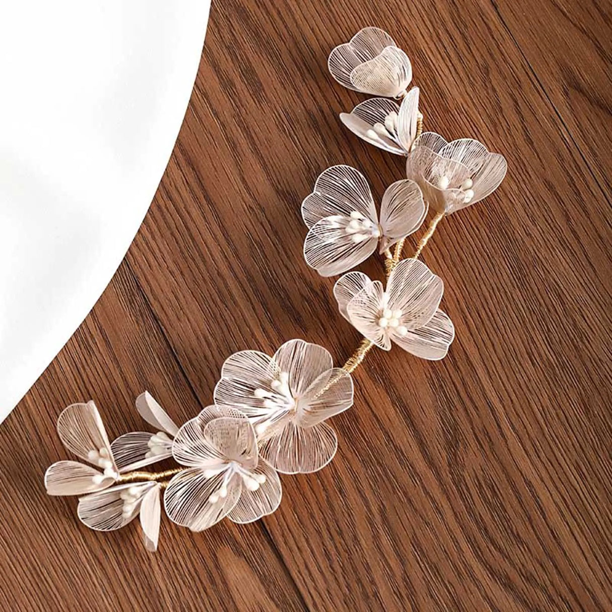 Female Wedding Headband Party Prop Flower Hair Accessories Banquet Headwear Masquerade Prom Hairband Bride Hair Jewelry Gifts