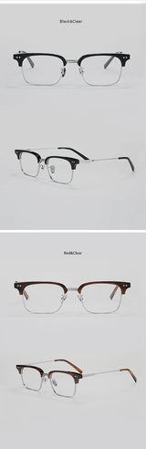 2024 new Italian imported titanium eyeglasses frame star the same fashion VENUS men reading myopia presbyopia optical glasses
