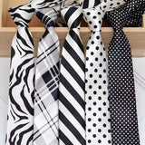 5cm Musical Note Printed Tie College Students Narrow Neckties Leopard Check Performance Ties For Men Daily Neckwear Gravata Gift