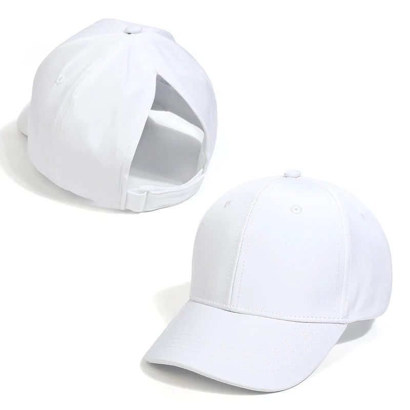 Fashion Candy Color Kids Baseball Cap Sun Protection Boy Girls Hat Adjustable Travel Peaked Caps Hat High Ponytail Kids Boy Hat