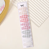 10Pcs/set 2.2'' Printed Embroidery Waterdrop Shape Hair Clips For Cute Girls BB Hairpin Barrettes Headwear Kids Hair Accessories