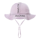 Baby Boy Girl Summer Bucket Hat Soft Cotton Panama for Kids Infant Toddler Cap Outdoor Beach Sun Caps Baby Fisherman Hats