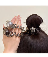 New Telephone Line Elastic Hair Rope Advanced Sense Pearl Hair Rope Hair Loop For Women High Elasticity Head Rope Hair Bands