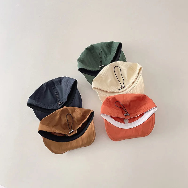 Fashion Baby Hat Cap Korean Version Smile Face Boy Girl Baseball Hats Soft Brim Toddler Visor Cotton Casual Adjustable Kids Caps