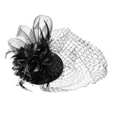 Fascinators For Women Tea Party Headband Hat Flower Mesh Ribbons Feathers Hair Clip For Wedding Cocktail Headband Accessories