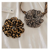 Leopard Print Scrunchies Hair Tie Hairs Rope High Elasticity Elastic Hairs Band Ponytail Holder Elegant Women Hair Accessories