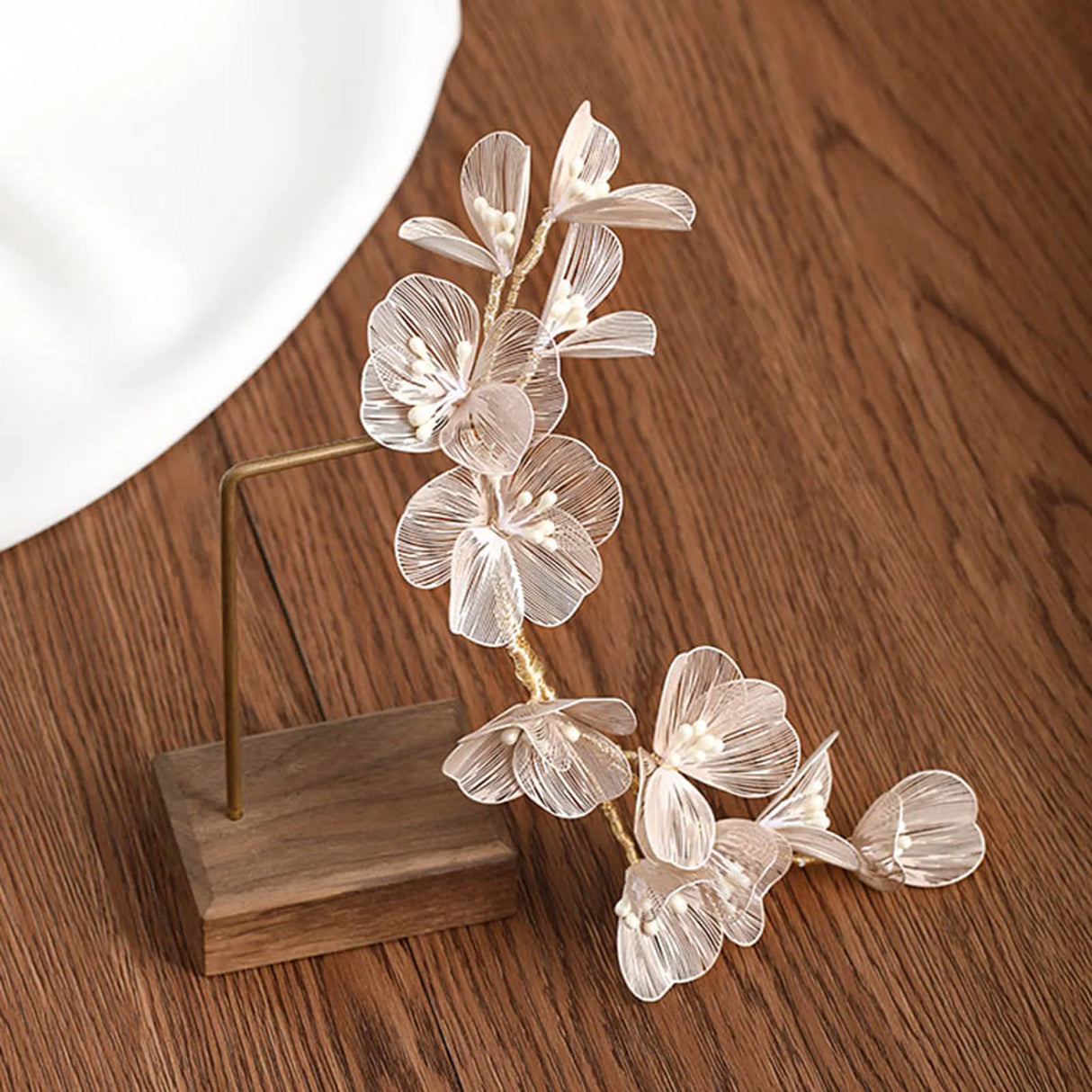 Female Wedding Headband Party Prop Flower Hair Accessories Banquet Headwear Masquerade Prom Hairband Bride Hair Jewelry Gifts