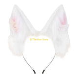 Y5GC Bendable Cats Ear Hairband Plush Animal Ear Hairband For Anime Enthusiasts Roleplay and Halloween Party DressingUp Props