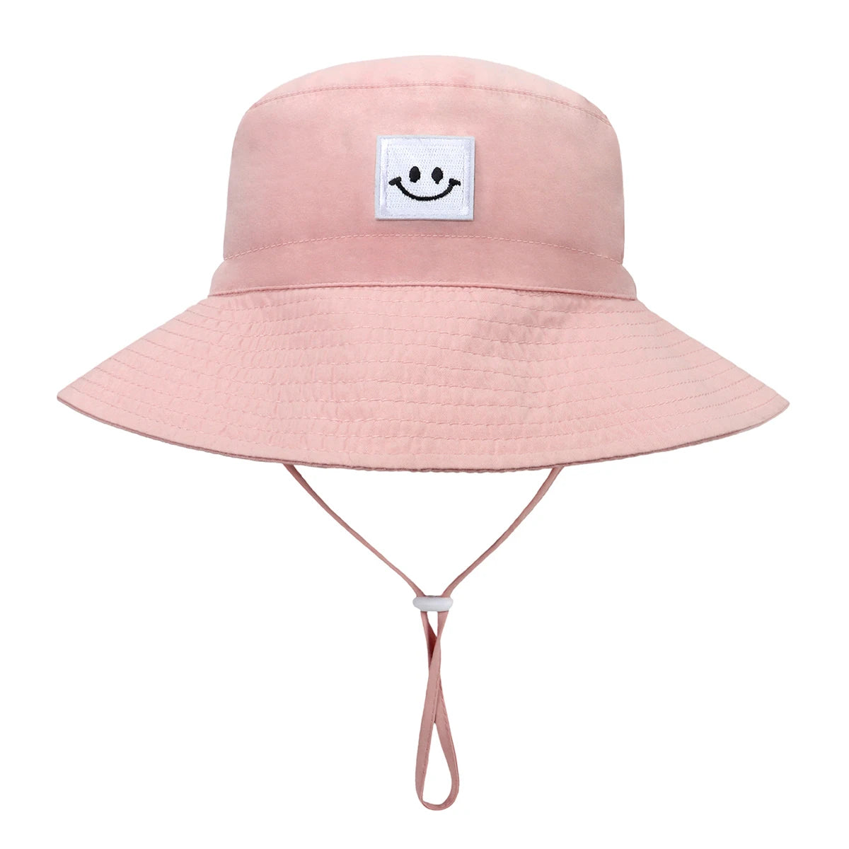 SMILE Baby Sunhat Summer Spring Kids Bucket Hat For Girls Boys Children Big Visor Cotton Sun Cap Beach Travel Panama Hats Caps