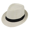 Children Kids Summer Beach Straw Hat Jazz Panama Trilby Fedora Hat Gangster Outdoor Breathable Hats Girls Boys Sunhat