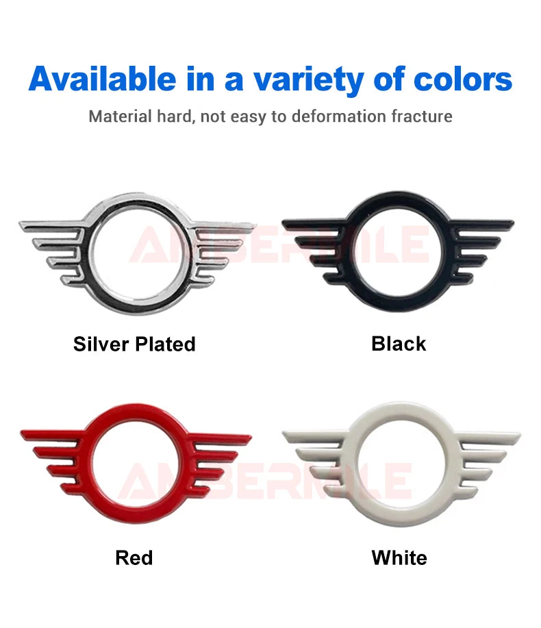 1 piece Metal for Mini Cooper One S F55 F56 F57 F60 R55 R56 R57 Countryman Car Door Lock Pin Wing Emblem Badge Decal