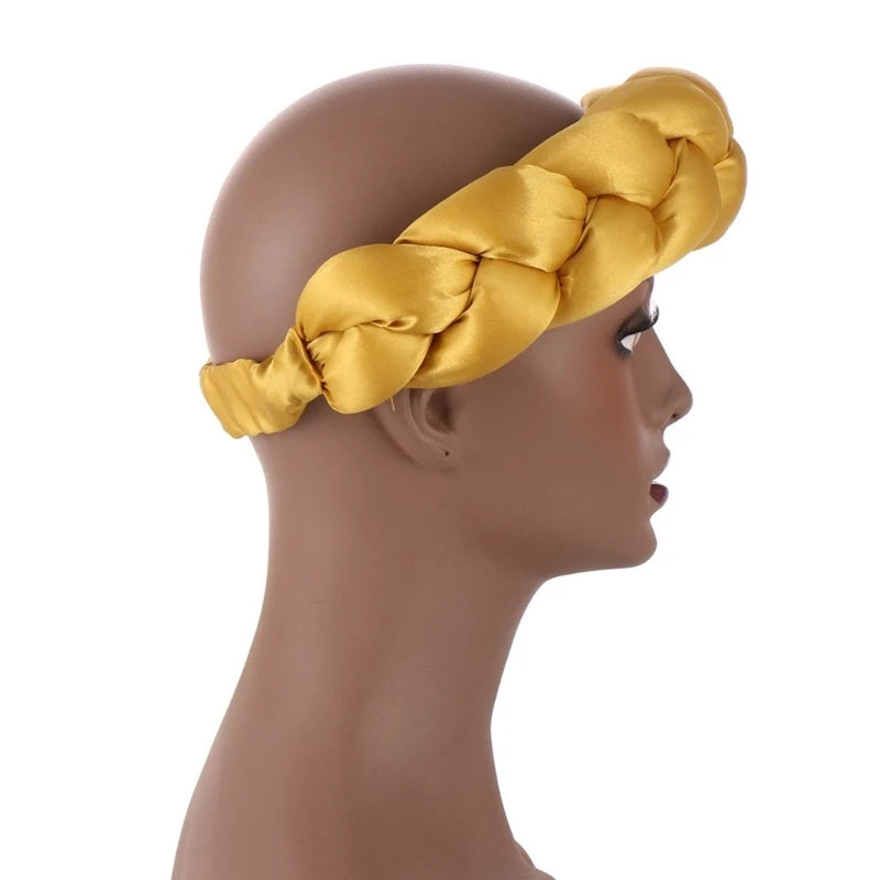 Twisted Hair Band Office Headbands Party Hairband Latest Satins Sports Headwear for Stylish Men and Women