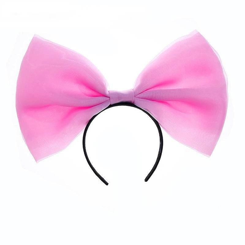 Bow Headband Bowknot Hair Bands Women Party Decoration Cosplay Costume Headwear Headpiece Birthday  Accessories Halloween