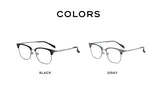 CAPONI Original Designer Men Glasses Frames Pure Titanium  Business Eyewear Anti Blue Light Multifunctional Frame Glasses J23615