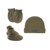 Newborn Hat+Gloves+Socks Set for Baby Boy&Girl Cotton Fall Casual Photography Props Soft Headwear Infant Nightcap Fashion