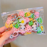20Pcs/Set infant Cute Bowknot Headbands Girls Elastic Hair Bands Bows Headwear for Kids Cartoon Ornaments Gift Hair Accessories
