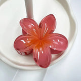 2024 Bohemian Beach Vacation Frangipani Egg Flower Hair Clips Lily Flower Hawaii Beach Hair Claw for Women Girl Hair Accessories