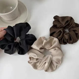 1pcs Women Silk Satin Scrunchies Korean Ladies Girls Korean Elastics Hair Band Ponytail Hold Hair Tie Satin Hair Accessories