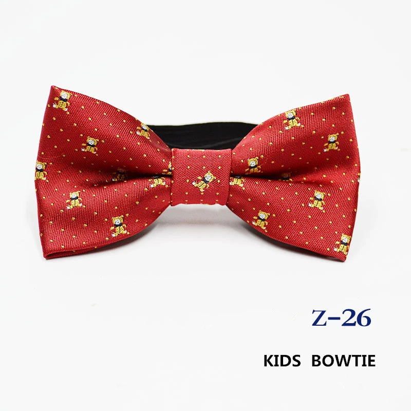 53 Color Children's Bow Tie Fashion Jacquard Baby Neckties Tie Baby Kid Kids Classical Pet Striped Butterfly Elastic Cord BowTie