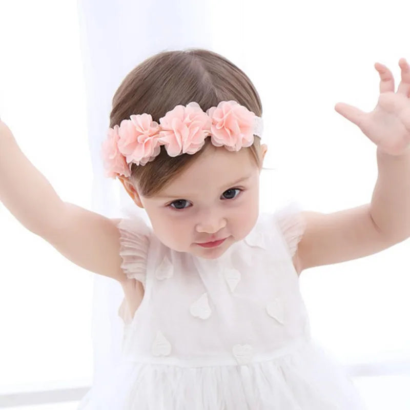 Baby Headband Flower Girls Bows Toddler Hair Bands Baby Kids Headbands Turban Newborn Elastic HaIrband Baby Hair Accessories