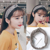 Cross elastic headband chiffon silk headband ladies headband hair accessory sports face wash